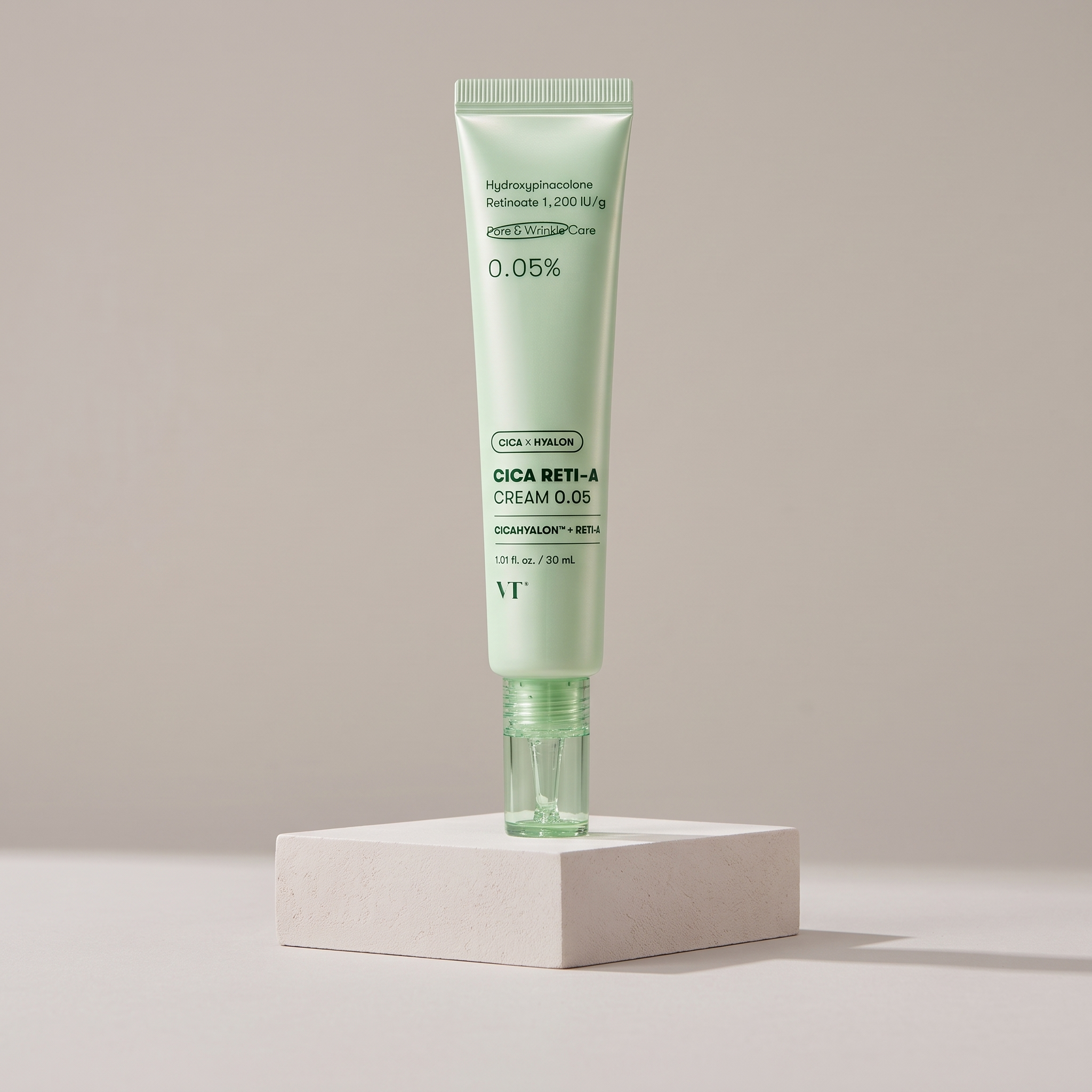 Cremă pentru față VT COSMETICS Cica Reti-A Cream 0.05 cu retinol și centella pentru îngrijirea porilor și netezirea ridurilor. 
